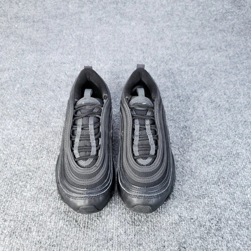 Nike‎ Air Max 97 GS Shoes Kids Youth SIze 4.5 Triple Black Running Sneakers